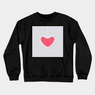 Single Hanging Heart Crewneck Sweatshirt